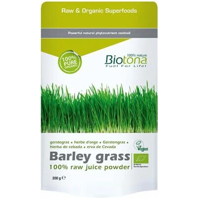 Biotona Orgânica Erva de cevada - Cru, Verde, 150g Biotona Orgânica Erva de cevada - Cru, Verde, 150g