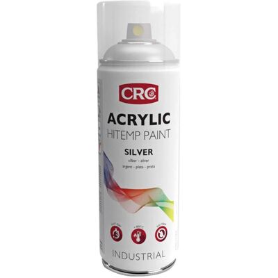 CRC Spray Acrylique Haute Temporaure Argent - Peinture CRC Spray Acrylique Haute Temporaure Argent - Peinture
