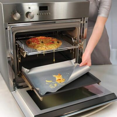 Nostik Ovenbeschermer - 36x45cm - Herbruikbaar, Antikleeflaag Nostik Ovenbeschermer - 36x45cm - Herbruikbaar, Antikleeflaag