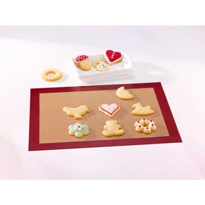 Nostik Proessionele Siliconen Patisseriemat 58,5x38,5 cm - Siliconen Bakmat - Antislip, Ovenbestendig Nostik Proessionele Siliconen Patisseriemat 58,5x38,5 cm - Siliconen Bakmat - Antislip, Ovenbestendig