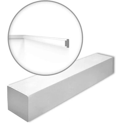 Molduras de Panel NMC - 20m Blanco Moderno Poliestireno Extruido Molduras de Panel NMC - 20m Blanco Moderno Poliestireno Extruido