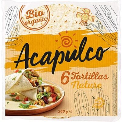 ACAPULCO Tortilla Ekologiczna 240g - Ekologiczna, Bezglutenowa, Wysoka w Białko ACAPULCO Tortilla Ekologiczna 240g - Ekologiczna, Bezglutenowa, Wysoka w Białko