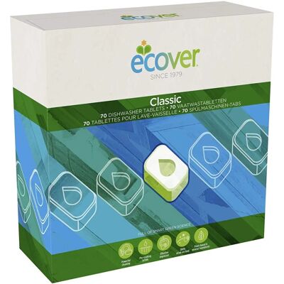 Ecover Dishwasher Detergent Tablets - 70 Pack - Dishwashing Tablets Ecover Dishwasher Detergent Tablets - 70 Pack - Dishwashing Tablets
