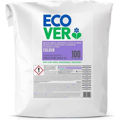 Ecover Fargede Vaskepulver 7,5kg - Vaskemiddel Ecover Fargede Vaskepulver 7,5kg - Vaskemiddel