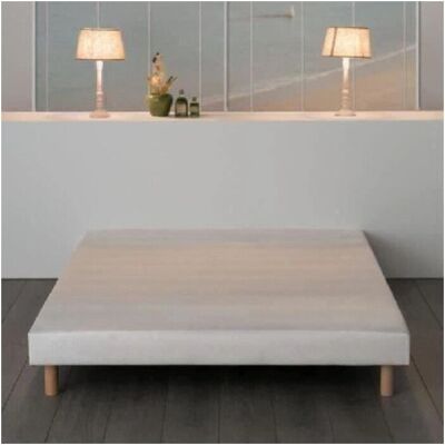 DEKO DREAM Sommier tapissé 190x140cm - Bois de pin - Publicité DEKO DREAM Sommier tapissé 190x140cm - Bois de pin - Publicité