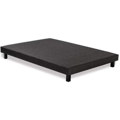Base de Lit DEKO DREAM - 140x190cm Bois de Pin Matelassé - Antipoussière - Publicité Base de Lit DEKO DREAM - 140x190cm Bois de Pin Matelassé - Antipoussière - Publicité