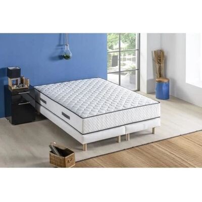 Ensemble de lit Deko Dream - Matelas 180x200 + 2 sommiers - Ressort ensaché - 24cm - Publicité Ensemble de lit Deko Dream - Matelas 180x200 + 2 sommiers - Ressort ensaché - 24cm - Publicité