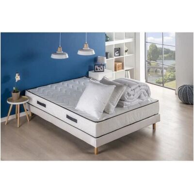 Marque Modèle - Ensemble de literie avec matelas et accessoires - Publicité Marque Modèle - Ensemble de literie avec matelas et accessoires - Publicité