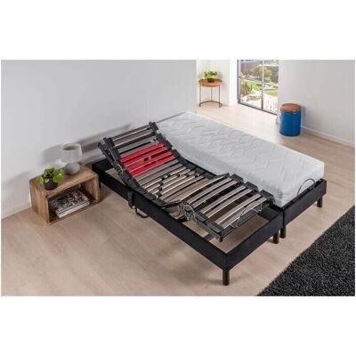 DEKO DREAM Modèle: 2 Matelas en Mousse 80x200cm + 2 Lattes Électriques - Ensemble de Lit - Publicité DEKO DREAM Modèle: 2 Matelas en Mousse 80x200cm + 2 Lattes Électriques - Ensemble de Lit - Publicité