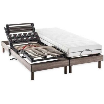 Ensemble Matelas et Sommier Électrique DEKO DREAM - 2x90x200 cm - Publicité Ensemble Matelas et Sommier Électrique DEKO DREAM - 2x90x200 cm - Publicité