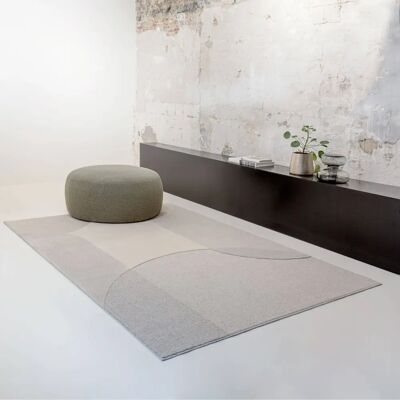 Tapis Rond Gris Clair en Laine - Tapis - Publicité Tapis Rond Gris Clair en Laine - Tapis - Publicité