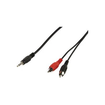 Valueline CABLE-458/5 5m Audiokabel - Stereo 3,5mm & RCA Valueline CABLE-458/5 5m Audiokabel - Stereo 3,5mm & RCA