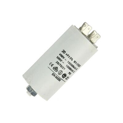 Fixapart W1-11020 Condensateur - Fixe, Blanc, Cylindrique - Condensateur Fixapart W1-11020 Condensateur - Fixe, Blanc, Cylindrique - Condensateur