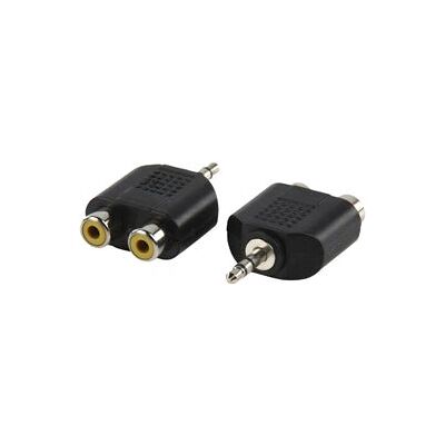 Cable de audio Valueline AC-010 RCA a Jack 3.5mm - Negro Cable de audio Valueline AC-010 RCA a Jack 3.5mm - Negro