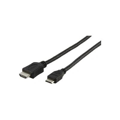 Valueline 2,5m HDMI A/Mini-C HDMI-kabel - HDMI Type A (Standard) - HDMI Type C (Mini) - Svart Valueline 2,5m HDMI A/Mini-C HDMI-kabel - HDMI Type A (Standard) - HDMI Type C (Mini) - Svart