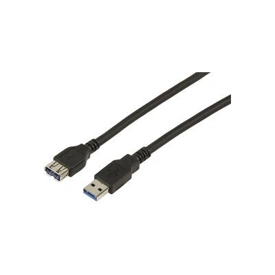 Câble USB Valueline 1131-1.8 - USB A - 1.8 m - Noir - Publicité Câble USB Valueline 1131-1.8 - USB A - 1.8 m - Noir - Publicité