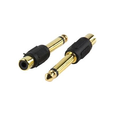 Valueline AC-021GOLD RCA-zu-6,35mm-Klinkenadapter - Audiokabel Valueline AC-021GOLD RCA-zu-6,35mm-Klinkenadapter - Audiokabel