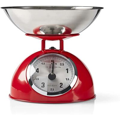 Nedis KASC110RD - Red - Mechanical kitchen scale Nedis KASC110RD - Red - Mechanical kitchen scale