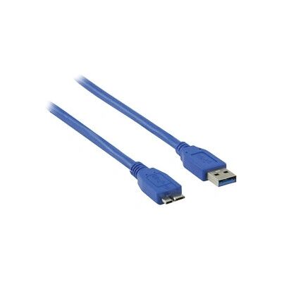 Câble USB Valueline 3m USB 3.0 USB A à microUSB B - Bleu - Publicité Câble USB Valueline 3m USB 3.0 USB A à microUSB B - Bleu - Publicité
