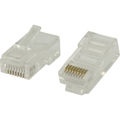 Valueline VLCP89300T RJ45 Transparante Draadverbinder Valueline VLCP89300T RJ45 Transparante Draadverbinder