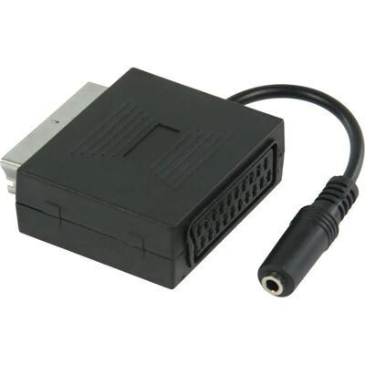Câble Vidéo Valueline VLVP31930B02 Noir - 0,2m avec Scart & 3,5mm - Publicité Câble Vidéo Valueline VLVP31930B02 Noir - 0,2m avec Scart & 3,5mm - Publicité