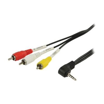 Câble Audio Valueline 1m - 3 x RCA, Prise Jack 3,5mm - Noir - Publicité Câble Audio Valueline 1m - 3 x RCA, Prise Jack 3,5mm - Noir - Publicité