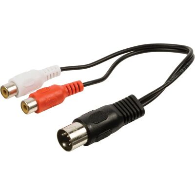 Câble audio Valueline VLAP20250B02 - 0,2 m DIN 5 broches 2 x RCA Noir, Rouge, Blanc - Publicité Câble audio Valueline VLAP20250B02 - 0,2 m DIN 5 broches 2 x RCA Noir, Rouge, Blanc - Publicité