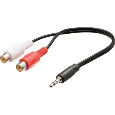 Valueline VLAP22250B02 Audiokabel - 0,2 m, 3,5 mm & RCA, Schwarz, Rot, Weiß Valueline VLAP22250B02 Audiokabel - 0,2 m, 3,5 mm & RCA, Schwarz, Rot, Weiß