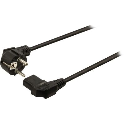 Kabel zasilający Valueline VLEP10020B20 - Wtyczka typu F, 2m, Czarny Kabel zasilający Valueline VLEP10020B20 - Wtyczka typu F, 2m, Czarny