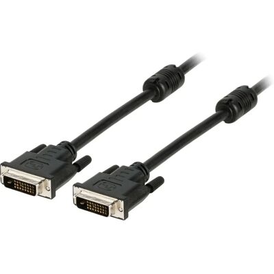 Valueline VLCP32000B20 DVI-kabel - Zwart 2m - DVI-D Valueline VLCP32000B20 DVI-kabel - Zwart 2m - DVI-D