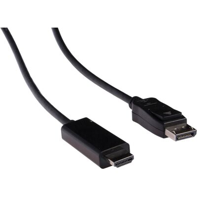 Valueline câble HDMI - DisplayPort, 3 m, noir - DisplayPort - Publicité Valueline câble HDMI - DisplayPort, 3 m, noir - DisplayPort - Publicité