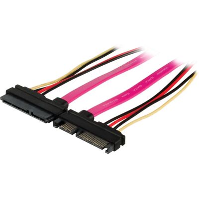 VALUELINE - VLCP73125V05 - 0.5 m - Schwarz - SATA cable VALUELINE - VLCP73125V05 - 0.5 m - Schwarz - SATA cable