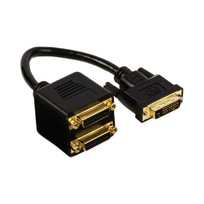 Valueline - DVI-D 2x - Zwart - 0.20m - DVI splitter cable Valueline - DVI-D 2x - Zwart - 0.20m - DVI splitter cable