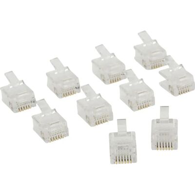 Valueline VLTP90933T Transparentes RJ12 Stecker - 10 Stück Valueline VLTP90933T Transparentes RJ12 Stecker - 10 Stück