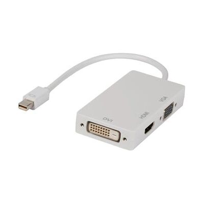 Adattatore Valueline Mini DisplayPort a VGA HDMI DVI - 0,2m Bianco Adattatore Valueline Mini DisplayPort a VGA HDMI DVI - 0,2m Bianco