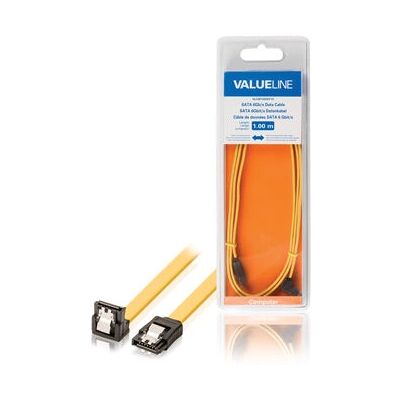 Valueline VLCB73255Y10 1m SATA Kabel - Gele SATA Kabel Valueline VLCB73255Y10 1m SATA Kabel - Gele SATA Kabel