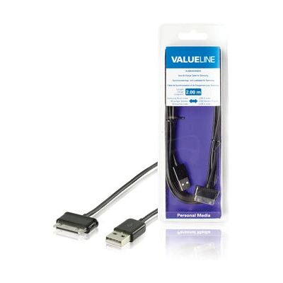 Valueline VLMB39200B20 2 m Mobile Phone Cable - Black - Mobile Phone Cable Valueline VLMB39200B20 2 m Mobile Phone Cable - Black - Mobile Phone Cable