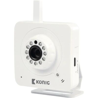 König SAS-IPCAM100WU Security Camera - Indoor Plug-and-Play White König SAS-IPCAM100WU Security Camera - Indoor Plug-and-Play White