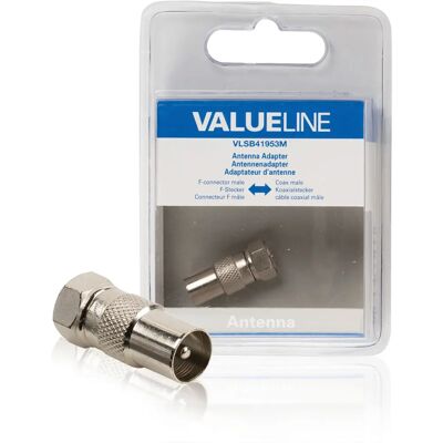 Connecteur coaxial Valueline VLSB41953M - Coaxial connector - Publicité Connecteur coaxial Valueline VLSB41953M - Coaxial connector - Publicité