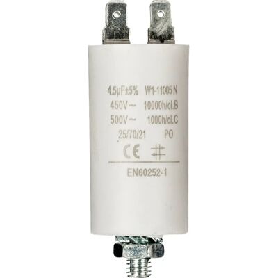 Fixapart W1-11005N Condensateur - 4,5uF, 450V, Blanc - Condensateur - Publicité Fixapart W1-11005N Condensateur - 4,5uF, 450V, Blanc - Condensateur - Publicité