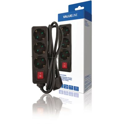 Valueline VLES315F002BL Verlengsnoer - Power Extension Valueline VLES315F002BL Verlengsnoer - Power Extension