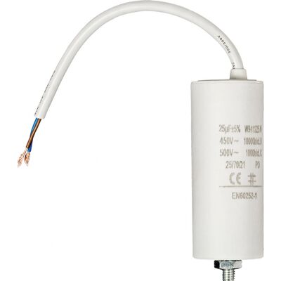 Fixapart W9-11225N Kondensator - 25 uF/450V mit Kabel Fixapart W9-11225N Kondensator - 25 uF/450V mit Kabel