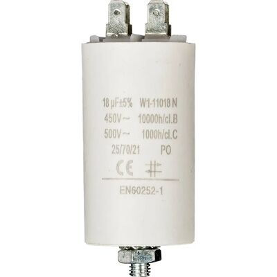 Fixapart W1-11018N Kondensator - 18uF 450V Weiß - Produkttyp Fixapart W1-11018N Kondensator - 18uF 450V Weiß - Produkttyp
