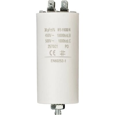 Fixapart W1-11030N Kondensator - 30μF, 450V, Zylindrisch Fixapart W1-11030N Kondensator - 30μF, 450V, Zylindrisch