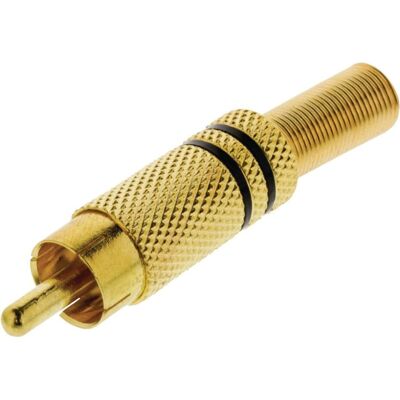Wtyk RCA męski - Kabel audio złoty ValorLine Wtyk RCA męski - Kabel audio złoty ValorLine