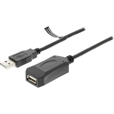 Valueline VLCRP6005 USB Cable - 5m Black - USB 2.0 Valueline VLCRP6005 USB Cable - 5m Black - USB 2.0
