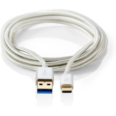 Nedis USB Kabel Aluminium 1m - USB 3.2 Gen 1 Nedis USB Kabel Aluminium 1m - USB 3.2 Gen 1