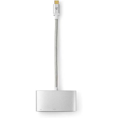 Nedis Silber USB-C zu HDMI Adapter - 4K 30Hz - Dockingstation Nedis Silber USB-C zu HDMI Adapter - 4K 30Hz - Dockingstation