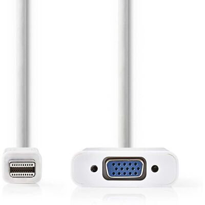 Nedis Mini Displayport till VGA-Adapterkabel 0,2m Nedis Mini Displayport till VGA-Adapterkabel 0,2m