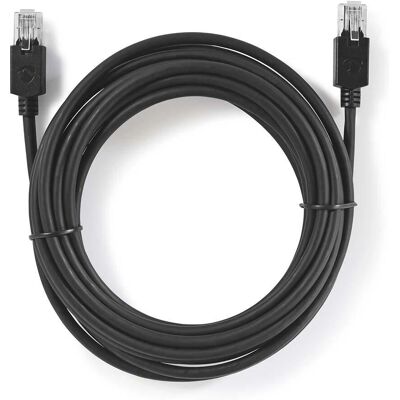 Nedis CCBW85210AT50 Nätverkskabel - Svart - 5m - Cat6 F/UTP Nedis CCBW85210AT50 Nätverkskabel - Svart - 5m - Cat6 F/UTP